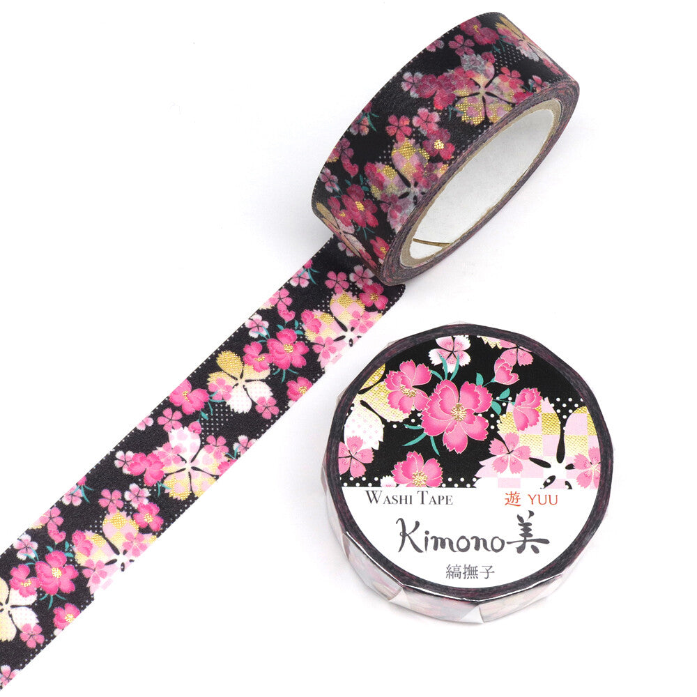 Kamiiso Kimono Dianthus Washi Tape