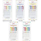 Zebra Mildliner Dual Highlighter 5 Colour pen set- Slightly Fluorescent Mild