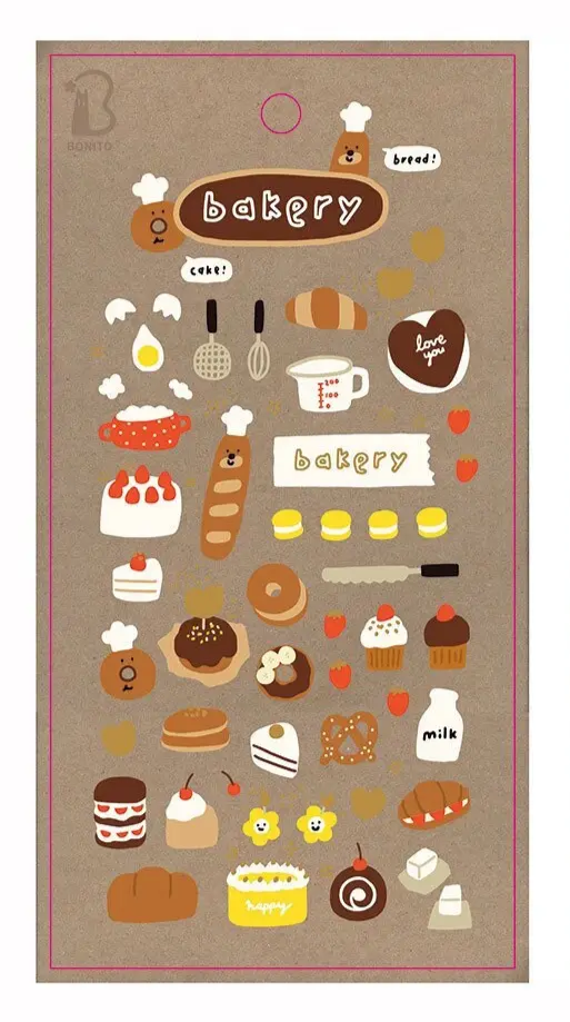 Bonito Stickers- Bakery